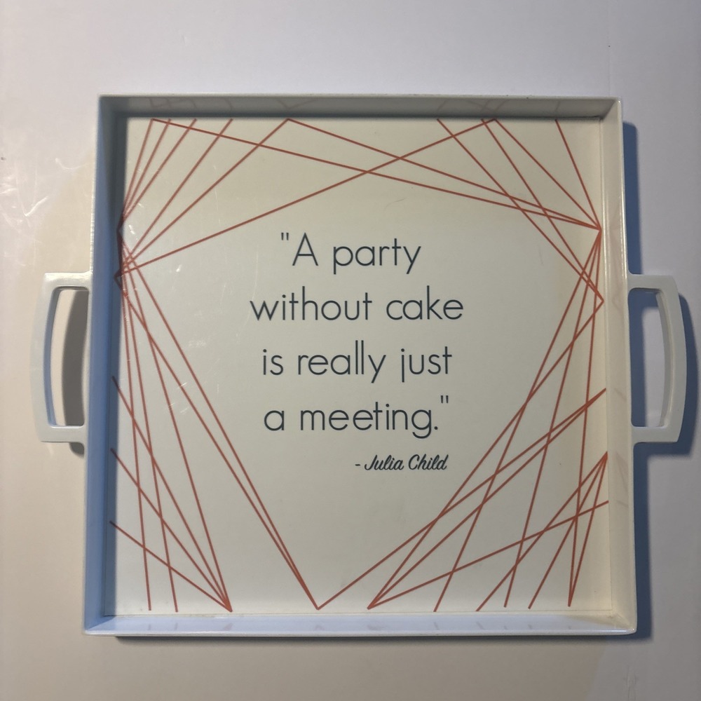 ZAK Julia Child Serving Tray or Art Piece Fun Parties Entertaining Meetings EUC